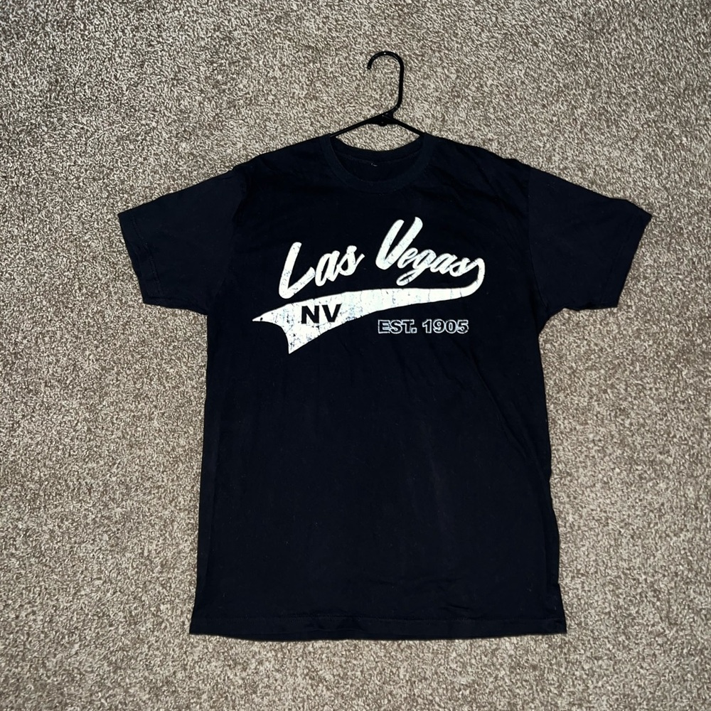 Las Vegas Vintage OG Black White T Shirt